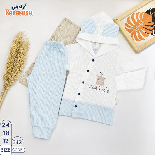 🧸 𝓢𝓬𝓸𝓾𝓽 & 𝓢𝓸𝓵𝓸 🧸طقم بيجامه كم قطعتين