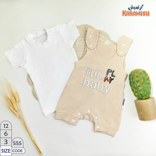 Little Baby🌟سلوبيت ايفين شورت(التيشرت ايفين) قطعتين
